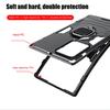KEYSION Nárazuvzdorné pouzdro Armor pro Samsung Note 20 20 Ultra Ring Stand Bumper Silikonový Zadní kryt telefonu pro Galaxy Note 20 Ultra