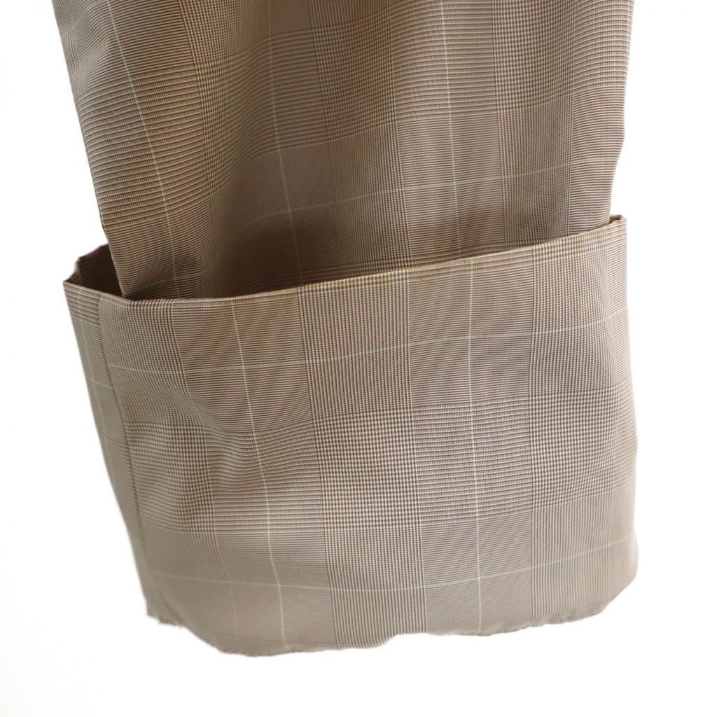 Aquascutum Check Pattern Stainless Collar Coat 9 Brown Women Used