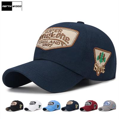 Northwood Gorra de Béisbol de Algodón Lavado con Letra HONG KONG para Hombre Mujer Gorras de Camionero Sólida Gorra de Béisbol Hip Hop