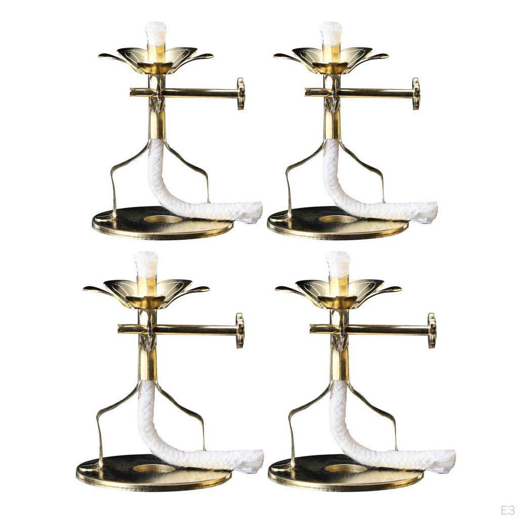 Butter Lamp Wick Holder Stand Tealight Oil Tibetan Buddha Ghee for