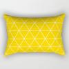 Yellow Geometric Rectangle Pillow Decorative Pillowcase Living Room Cushion Cover Simple Fashion Home Accessories
