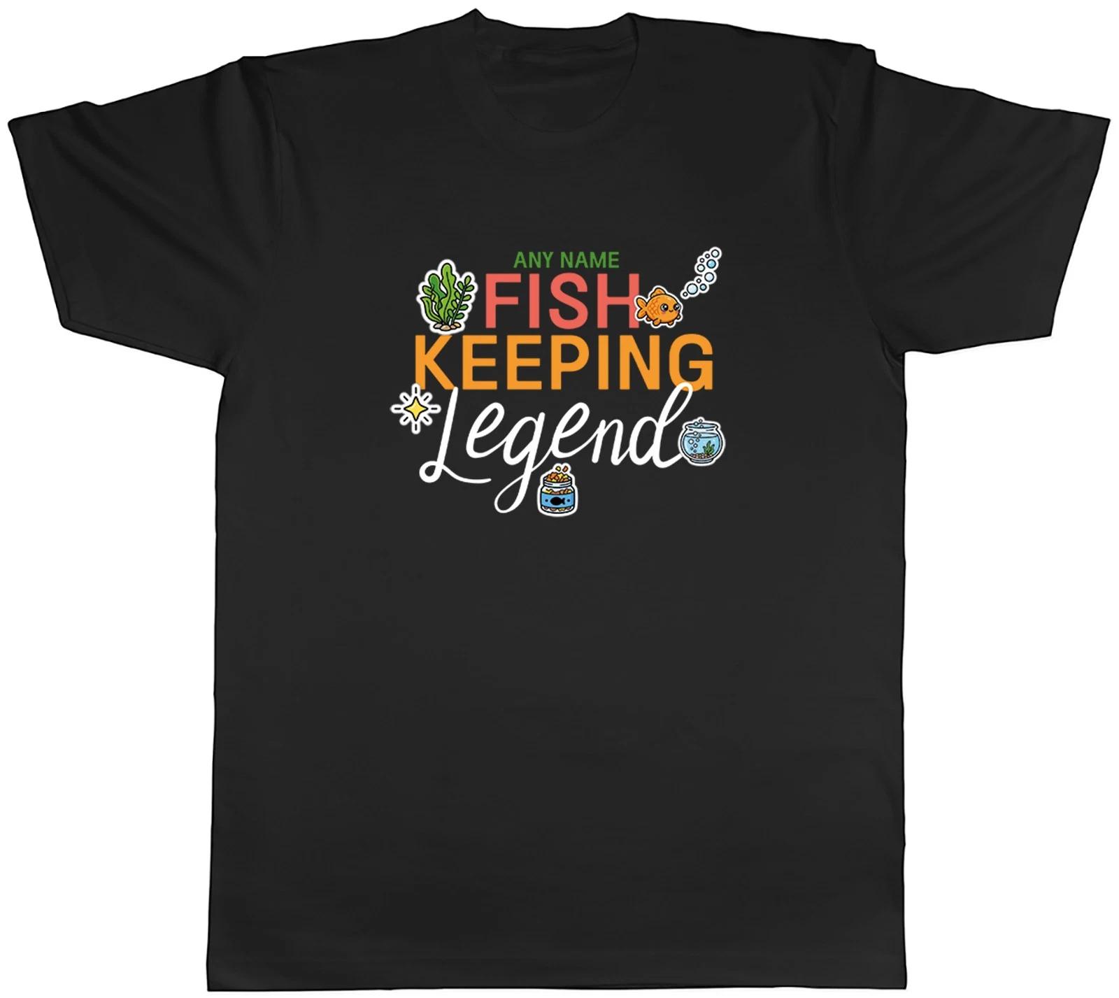 Personalised Fish Keeping Legend Mens T-Shirt Tee Gift Top XL
