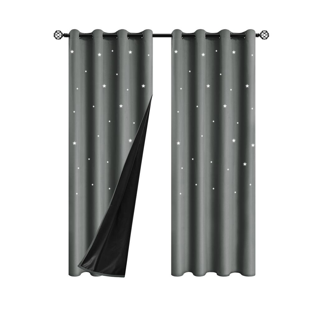 Chunya Textile Hollow Star Blackout Curtains Living Room Sunscreen And Heat Insulation Finished Curtains