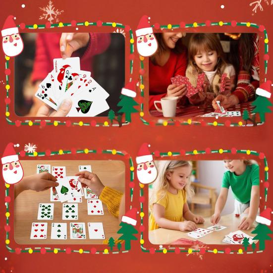 36925 Sets Weihnachts-Pokerkarten Weihnachten Weihnachtsmann Thema Kartenspiel Kinder