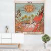 Indian Middle East Colorful Aspect Astrology Series Printing Hanging Tapestry for Living Room Bedroom
