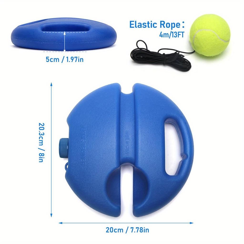 Tennis Trainer Single Base Training Durable Ground High Elastic Tennis Rope Adult Outdoor Sports Training Supplies