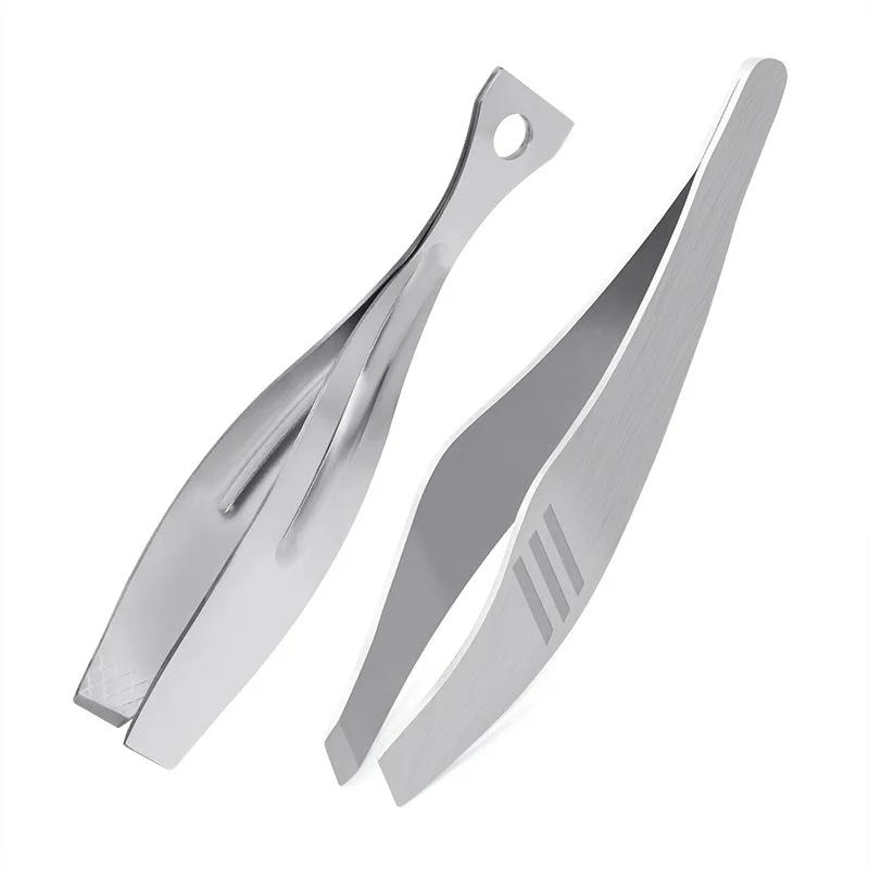 Fish Bone Tweezers Stainless Steel Pincer Clip Puller Remover Tongs Fish Bone Plucking Clamp Kitchen Gadgets Seafood Tools