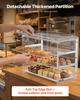 Bakery Display Case, 3-Tier Commercial Countertop Pastry Display Case, Clear Acrylic Bread Box for Kitchen, Party Cake Cabinet with Flip-Up Door for
