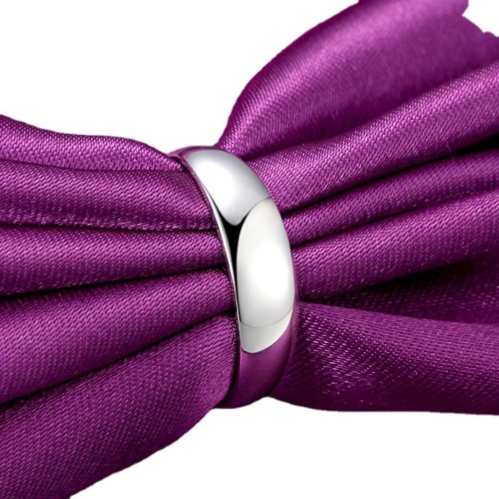 Open Ring Couple Set Smooth Minimalist Adjustable Unisex Wedding Band Simple Modern Jewelry Gift