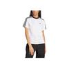 adidas Originals Adicolor Jacquard Sports Casual Crew Neck Short Sleeve T-Shirt Women Tops White JV9647