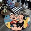 Popeye the Sailor Man,Round Area Rug,Carpet Rug for Living Room Bedroom Sofa Playroom Decor,Non-slip Floor Mat
