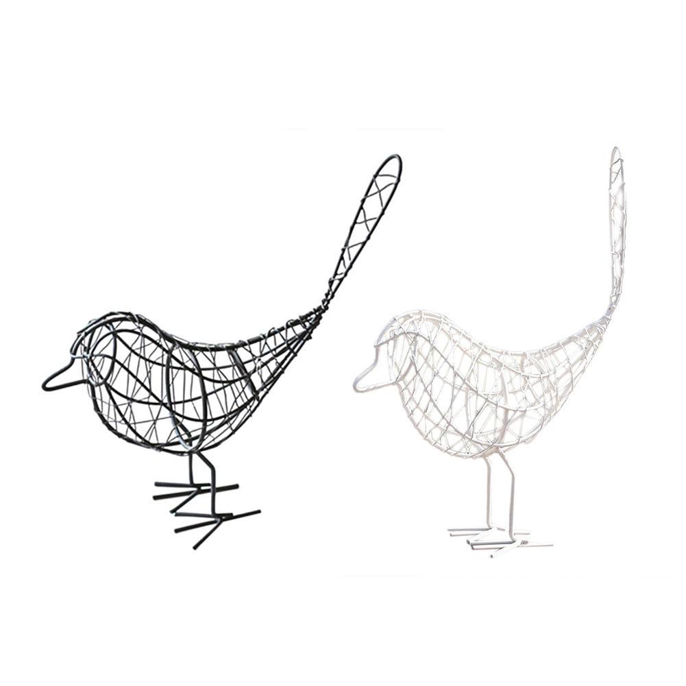Buy Simple Wrought Iron Bird Figurine Desktop Ornaments Handmade Crafts