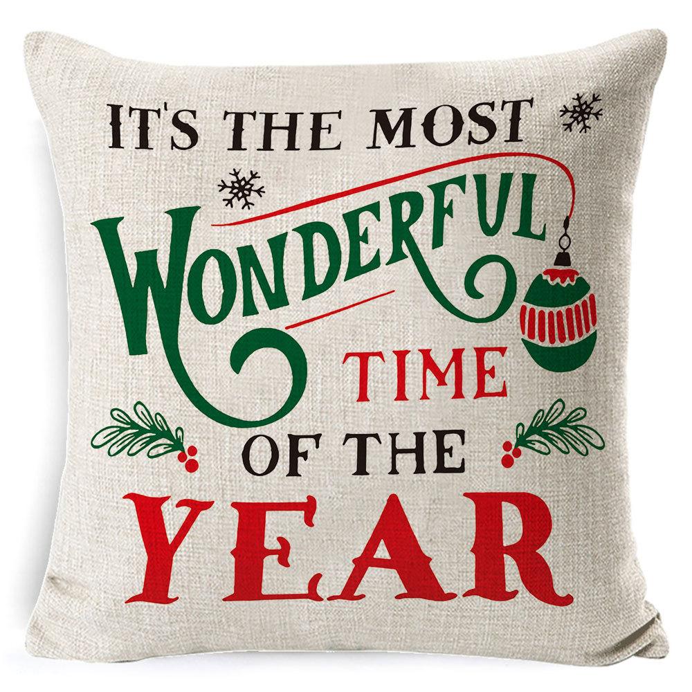 Pillowcase Christmas Pillowcase Light Luxury Pillowcase Ins Style Car Neck Cushion Office Lumbar Support
