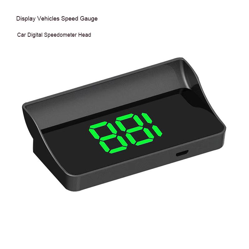 Car Digital Speedometer Head Up Display Vehicles Speed Gauge Hud Windshield Projector For Truck Gps Driving Assistance Tool