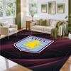 Aston Villa Football Design Crystal Velvet Rug Soft Decorative Mat for Bedroom Entrance