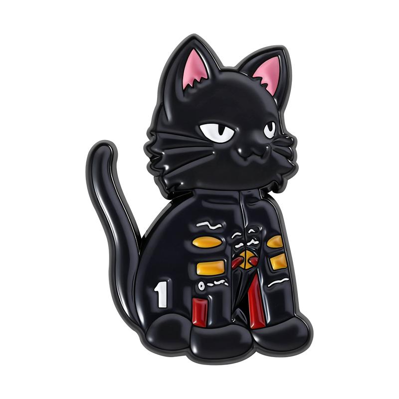 

Эмалевые значки F1 Кот Собака Мультяшные Черные Животные Броши Значки на лацкан Одежда Веселая Игра Ювелирные Изделия Подарок для Детей Друзей