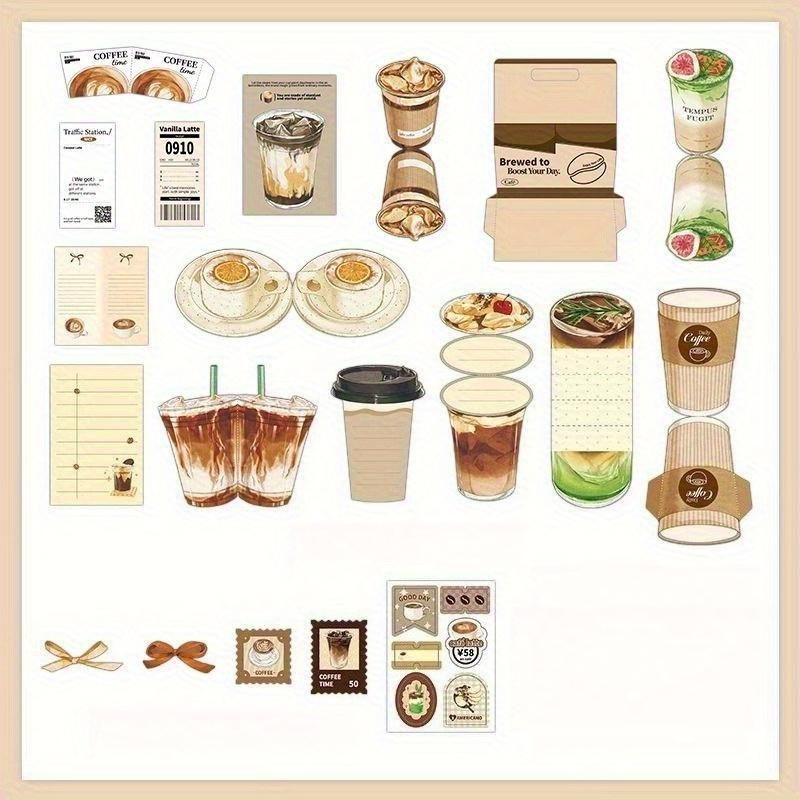 1PC Notebook material package Fresh store second bomb Creative fun DIY small mechanism notebook decoration collage paper