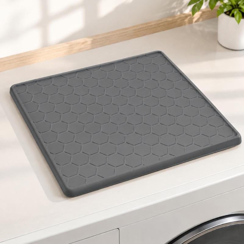 Multipurpose Silicone Pad, Flexible Appliance Cover for Washers, Dryers, Refrigerators, and Under-Sink Cabinets