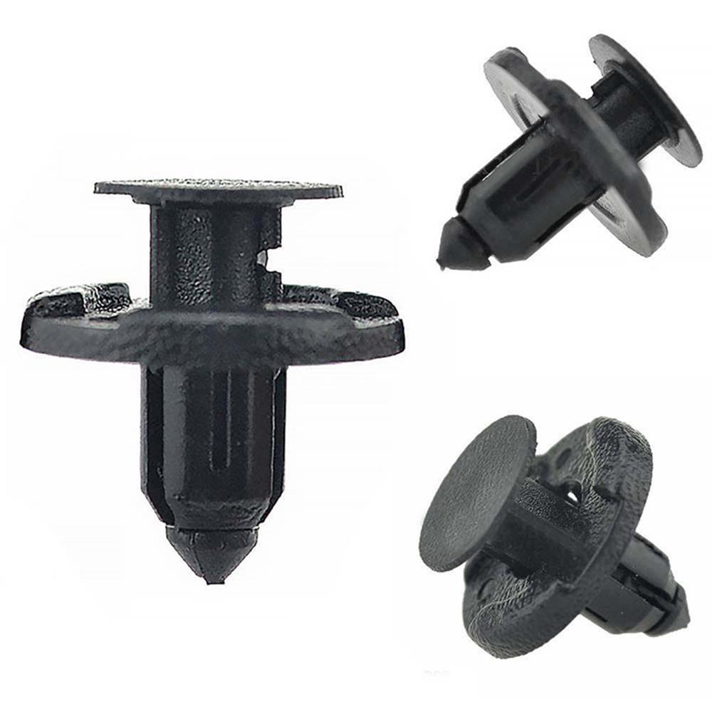 10/20/50pcs 8mm Plastic Auto Fasteners Rivets Clips Car Bumper Door Panel Fender Liner Retainer Push Pin Clip Repair Accessories