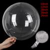 10/12/18/20/24inch Transparent Bobo Balloon 10Pcs Clear Bubble Ball Wedding Birthday Party Decoration Kids Favors Helium Globos