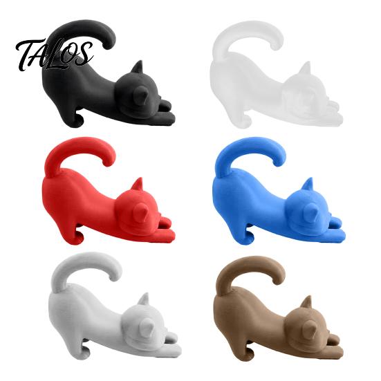 Cat Shaped Thermometer Holder 3D Printed Veterinary Holder, Dog Digital Stand, Electronic Pet for Desk Decoration Stand