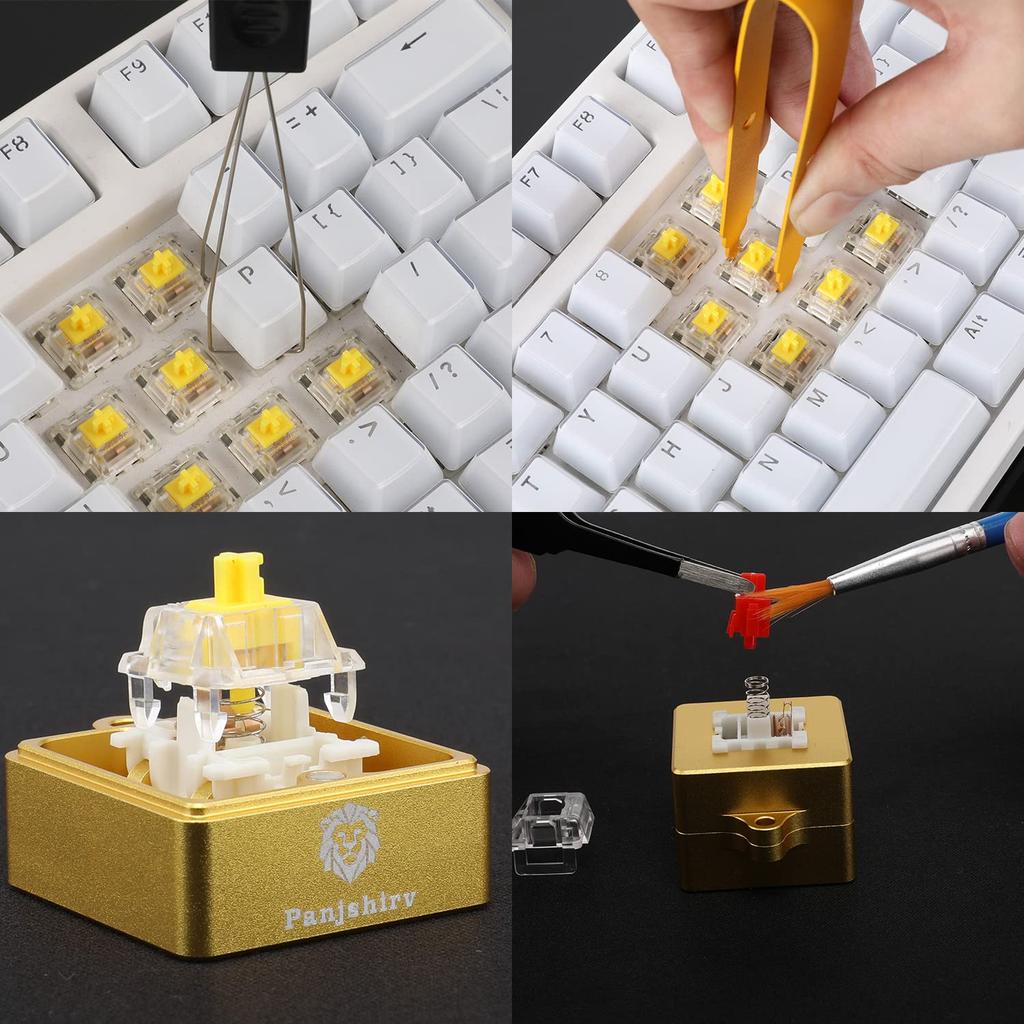 Panjshirv Keyboard Key Switch Tester Lubrication Kit Switch Tester Opener Acrylic Lube Station Removal Platform (Lube Tool)…