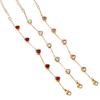 18K Gold-Plated Heart-Shaped Zircon Bracelet for Women - European & American Fashion, Light Luxury, High-End Feel