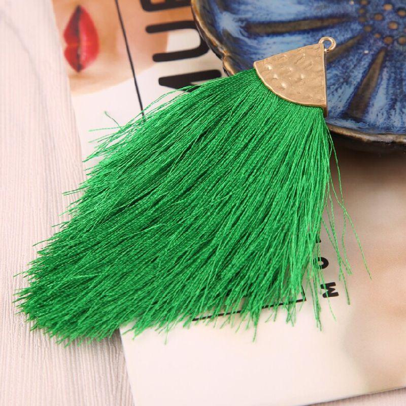 DIY Jewelry Accessories European and American Fashion Alloy Triangle Hat Tassel Tassel Earrings Pendant Bohemian Style Pendant