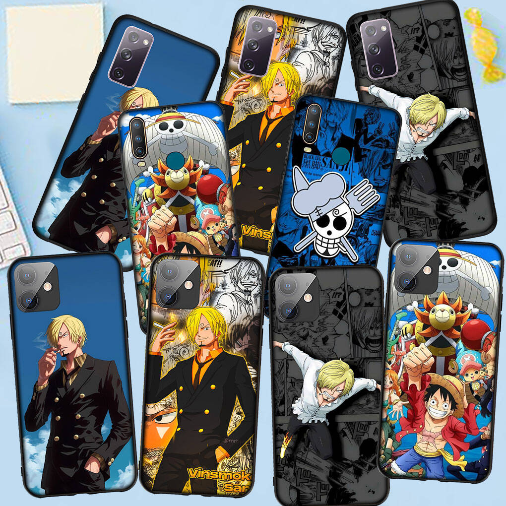 Phone Case for iPhone 17 15 16 Plus Xiaomi Poco X7 X6 F8 F7 M8 C85 C75 Redmi Note 14 12 11 13 Pro Max A4 14C 13C 15C Cute Luffy One Pieces Sanji Cover