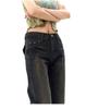 Women's Vintage Distressed Low Waist Slim Fit Micro Flare Jeans - 2025 Autumn Collection