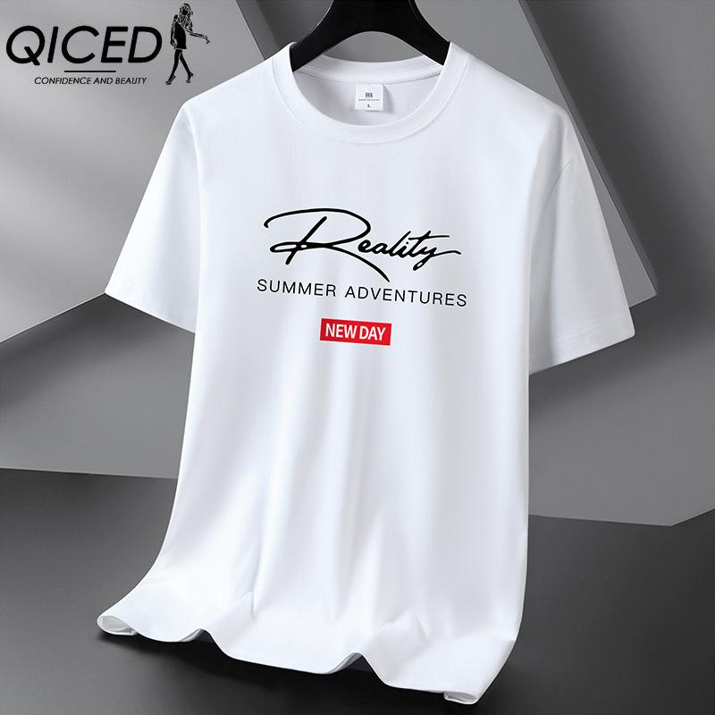 

QICED 13 Кольори Чоловіча Мода Повсякденні Топи та Футболки XXXXXL білий