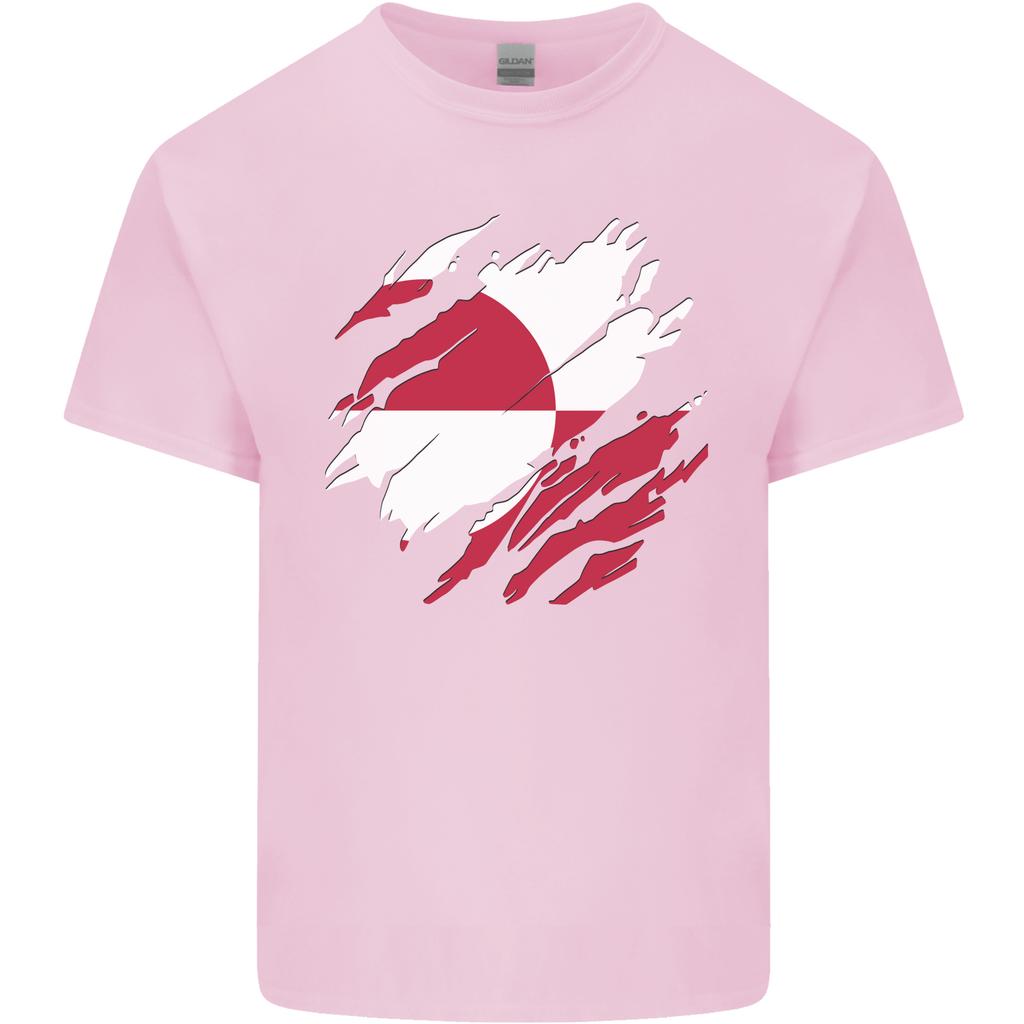 Torn Flag Greenland Unisexs Light Cotton TShirt