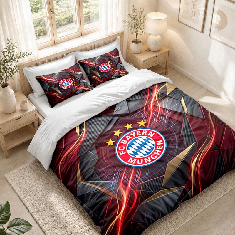 Sengetøjssæt 1 Dynebetræk 2 Pudebetræk Bayern München Print Soveværelse Boligindretning