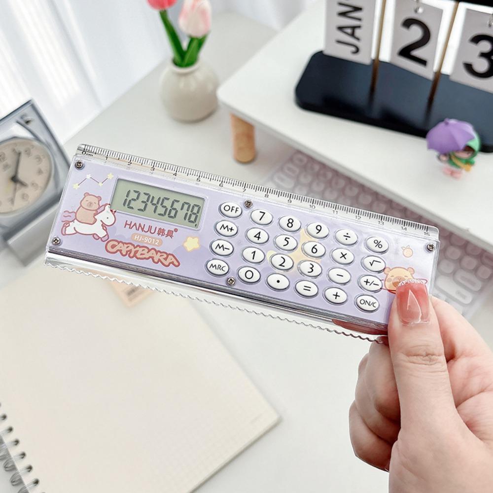 

with Silicone Button Straight Ruler 8-digit Measuring Ruler Creative Straightedge Drawing Tool фіолетовий