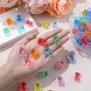 20/50Pcs Cute Mini Resin Bears Miniature Bear Tiny Animals Figures For Diy Fairy Garden Vase Filler Glass Container Decor