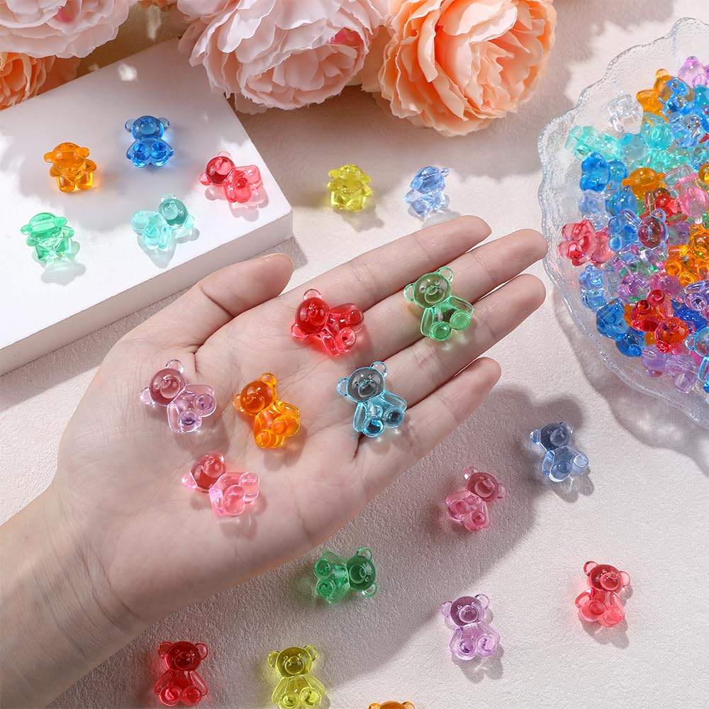 20/50Pcs Cute Mini Resin Bears Miniature Bear Tiny Animals Figures For Diy Fairy Garden Vase Filler Glass Container Decor