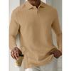 Men's Sweatshirts Spring/Autumn Polo Shirts Textured Men's Sports Polo Shirts