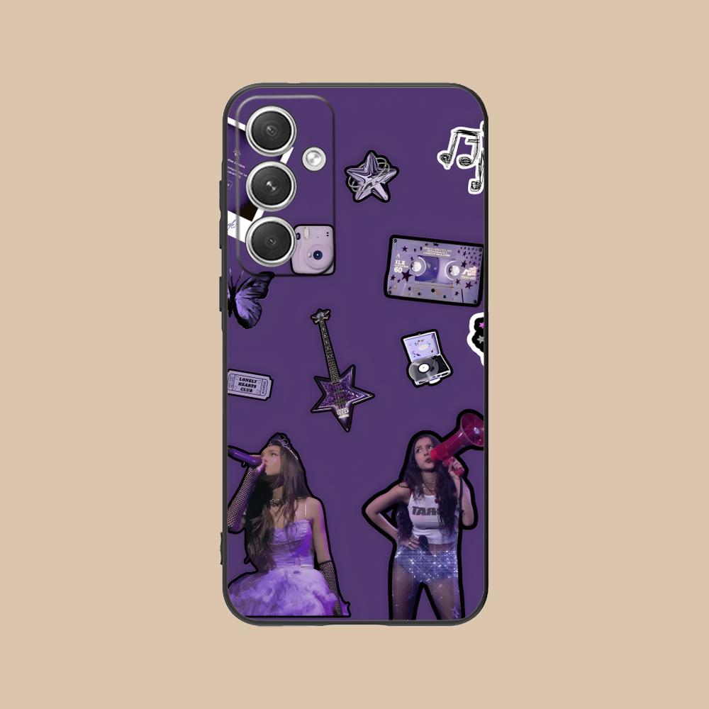 

Mobile Olivia Phone Case for Samsung Galaxy S25 S24 S23 S22 S21 S20 S10 S9 Plus FE Ultra Lite Black Cover Smartphone Galaxy S9 Plus