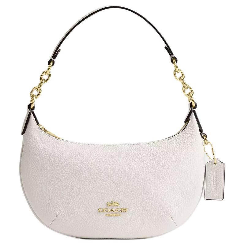 

COACH 22 Multi-Function Internal Pocket Leather Shoulder Bag Mini Women s Chalk White білий