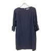 ADORE Claire Georgette gathered sleeve dress dress 38 NavyUsed