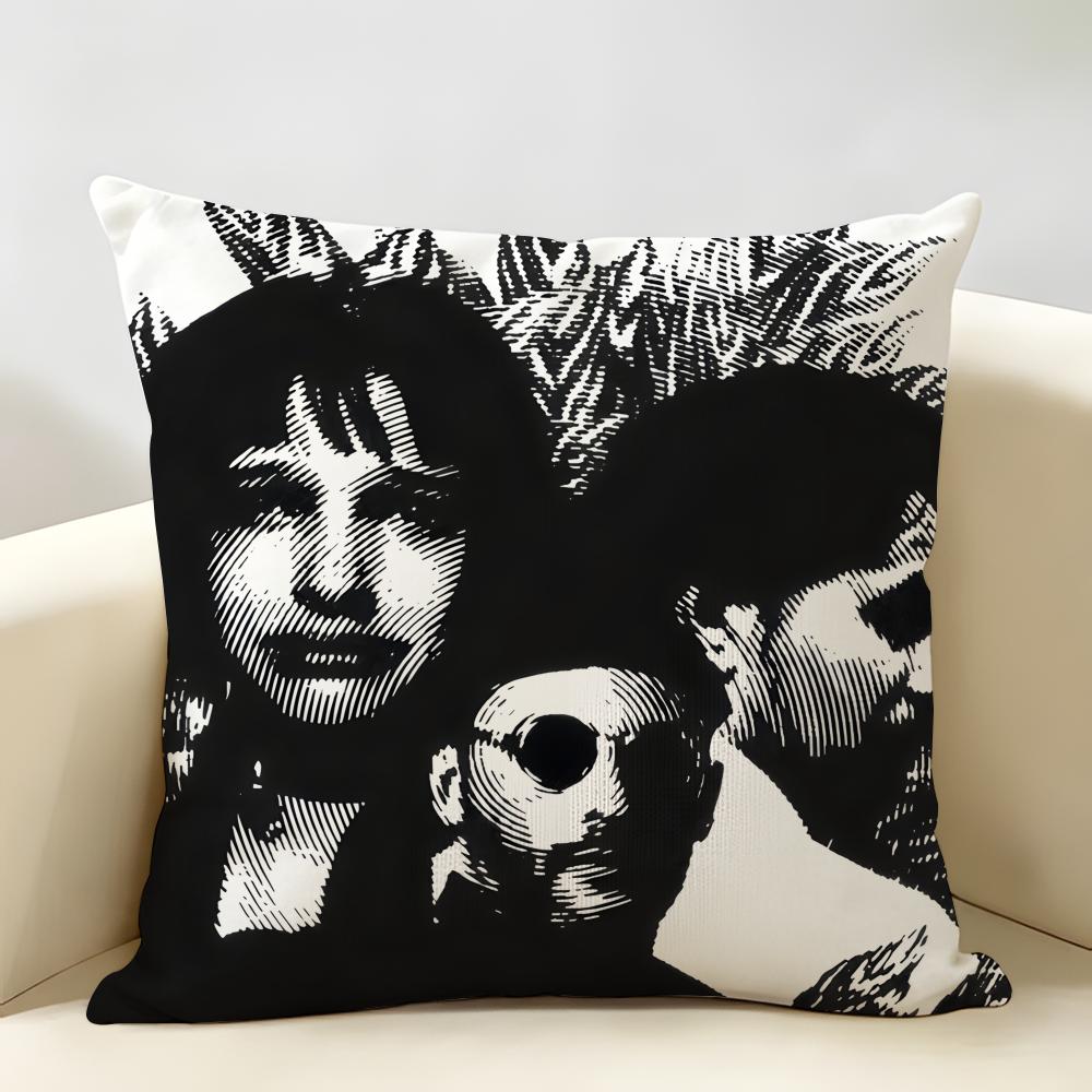 LLeon PPoster Classic Film Cushion Cover Natural Linen Organic Fabric DoubleSided Printing Room Sofa Decor Pillow Case