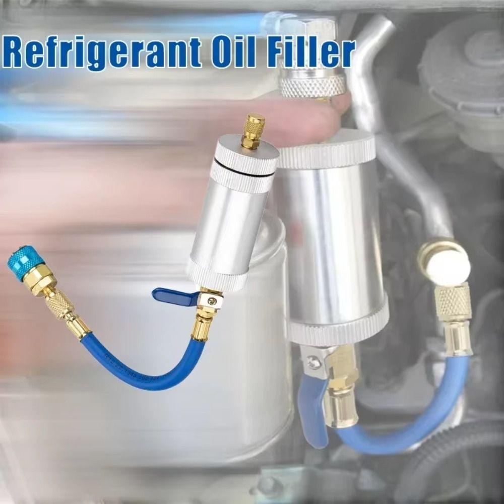 Convenient R134A Liquid Fuel Injector 1/4 Inch Sae Refrigerant Fluid Filler Fluorescent Dyes