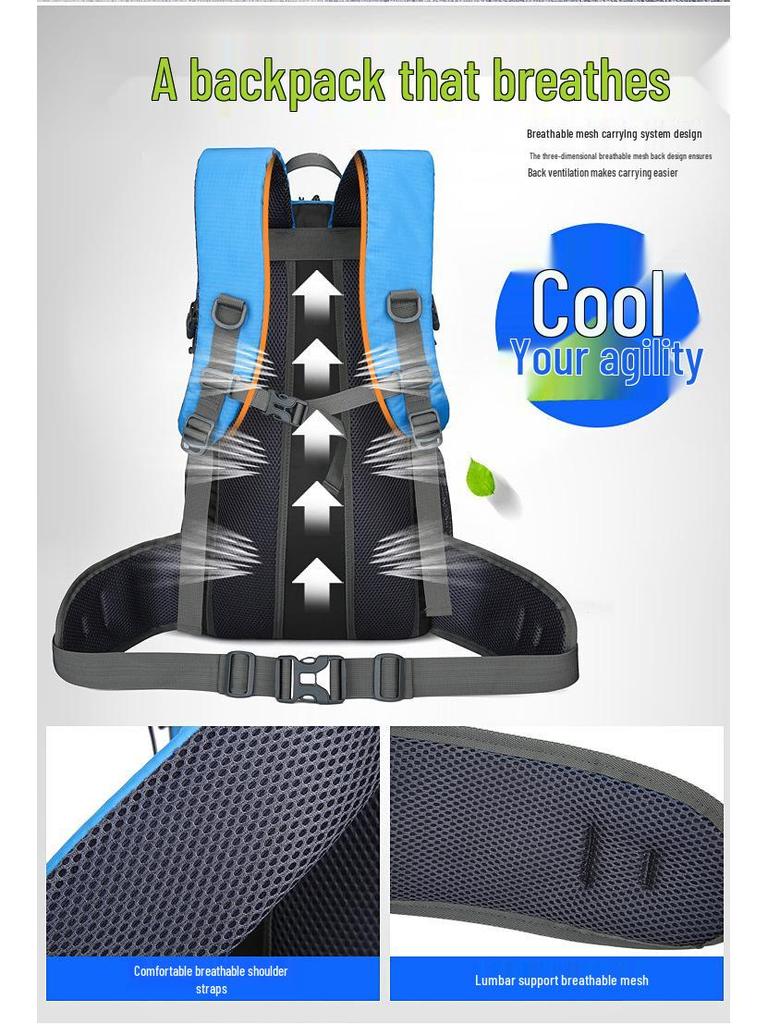 Lightweight Large Capacity Hiking & Travel Backpack for Students