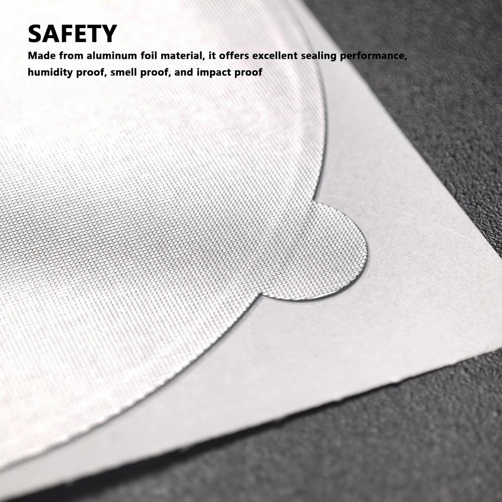 50pcs set Multifunctional Design Aluminum Foil Lids Aluminum Foil Sealing Stickers For Yogurt Cups