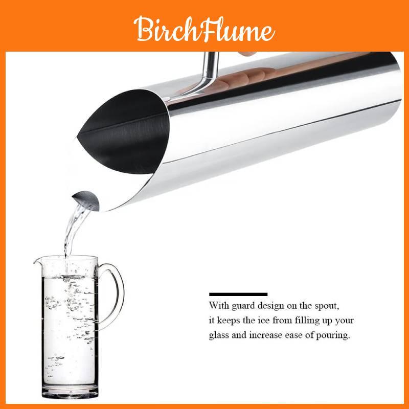Stainless Steel Water Dispenser With Gold Rim For Juice And Tea Serving