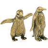 2 ks Hračka Mosazný Tučňák Ornament Palubní deska Ozdoba Zlatá Nádherná figurka Kancelář