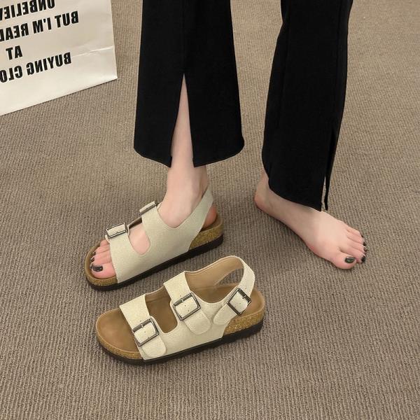 

Fashion Comfort Shoes for Women 2025 Sandals Summer Heels New Girls Clogs Retro Slipper Slides Scandals Casual Leisure Comfort Shoes for 35