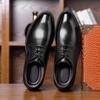 Business-Kleid Lederschuhe Herren Spitz Britische Freizeitschuhe Echtes Leder Innenhöhe Erhöhung Vielseitiger Trend Hochzeitsschuhe Herren Weiche Sohle