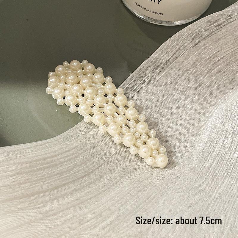 Korean Pearl Hairpin - Trendy Side Clip for Women and Girls