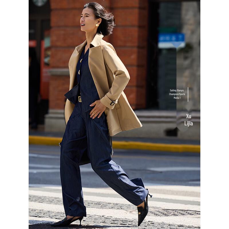 Navigare Women's Old Money Style Wide-Leg Casual Pants